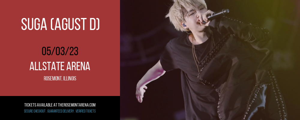 Suga (Agust D) at Allstate Arena