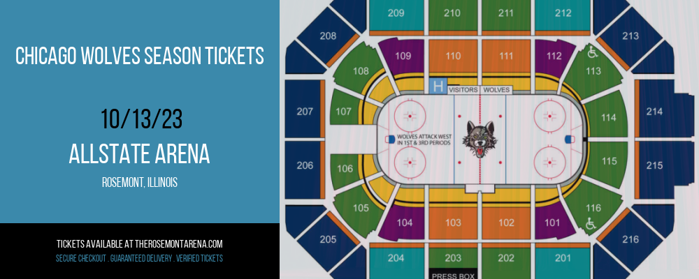 Chicago Wolves Season Tickets at Allstate Arena