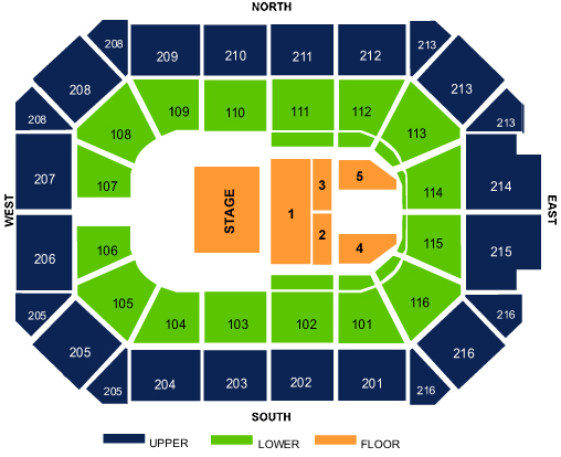 Allstate Arena Seating Chart In Rosemont Illinois