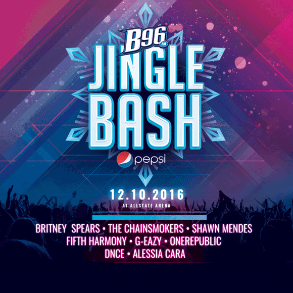B96 Pepsi Jingle Bash: Britney Spears, Shawn Mendes, Fifth Harmony, The Chainsmokers, G-Eazy, OneRepublic, DNCE & Alessia Cara at Allstate Arena
